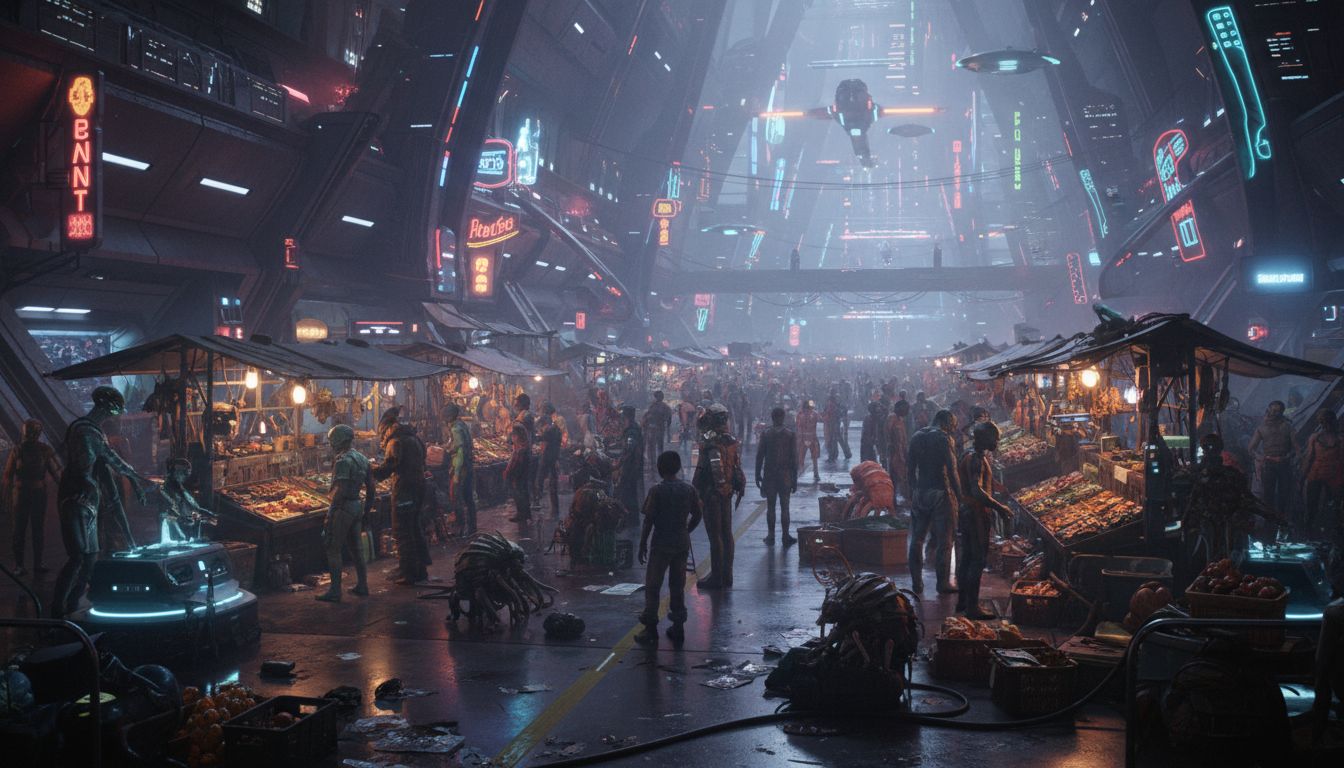 Preview of Sci-Fi Alien Market